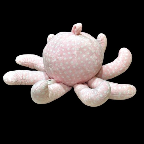 Baby Aspen Mrs Sock T Pus Plush Octopus Lovey Stuffed Animal Rattle 6" NO Socks - Picture 5 of 8